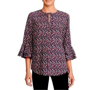 LAUREN RALPH LAUREN Women’s Sz XL Blouse Shirt Multi-color Office Boho